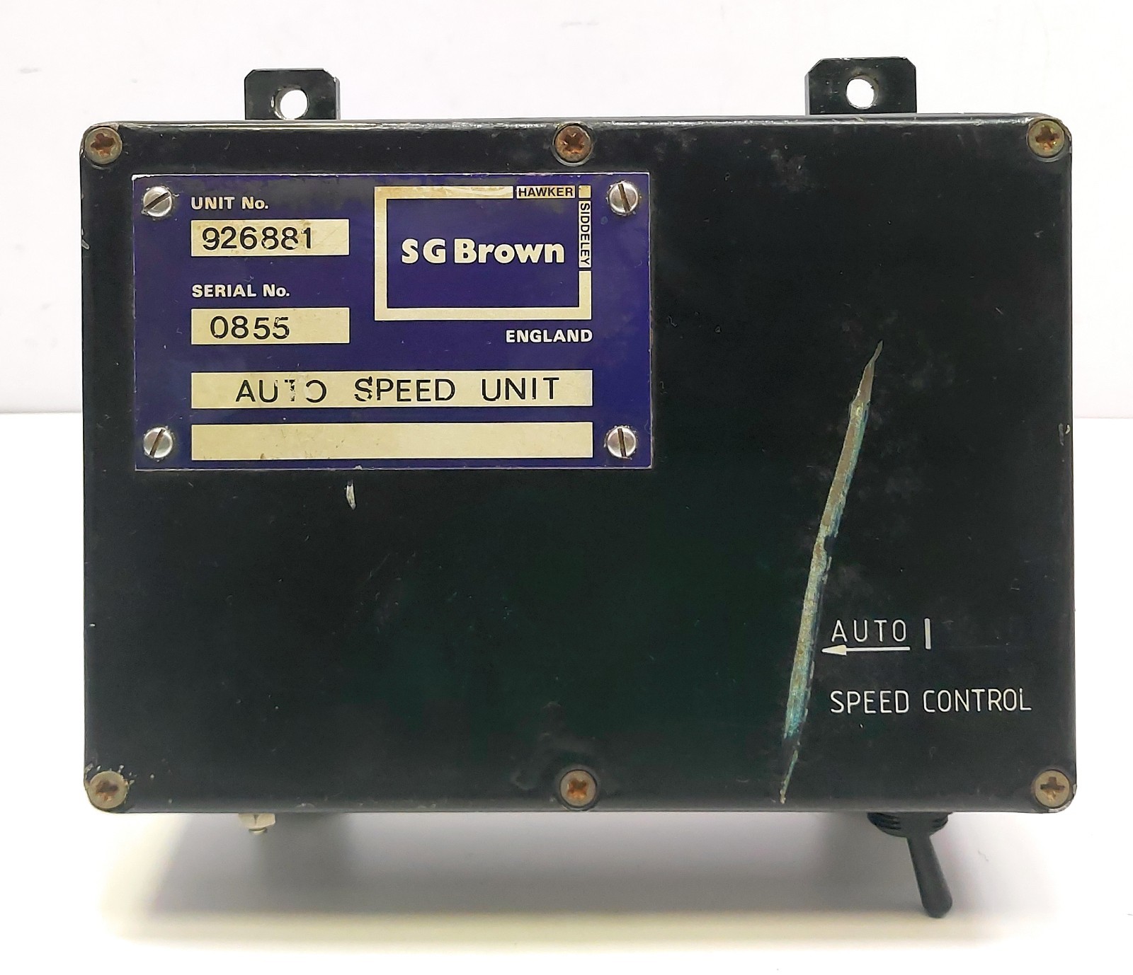 SG BROWN LTD. auto speed control unit 926881