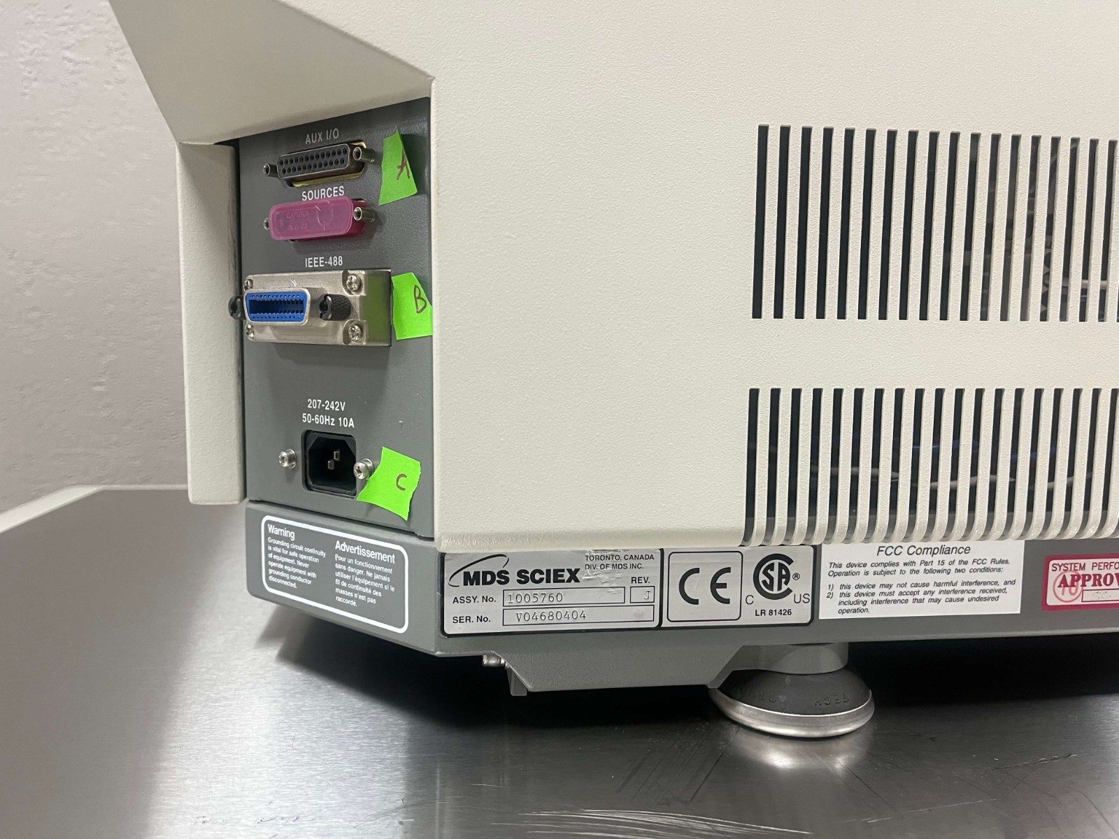 Applied Biosystems MDS Sciex API 4000 Mass Spectrometer