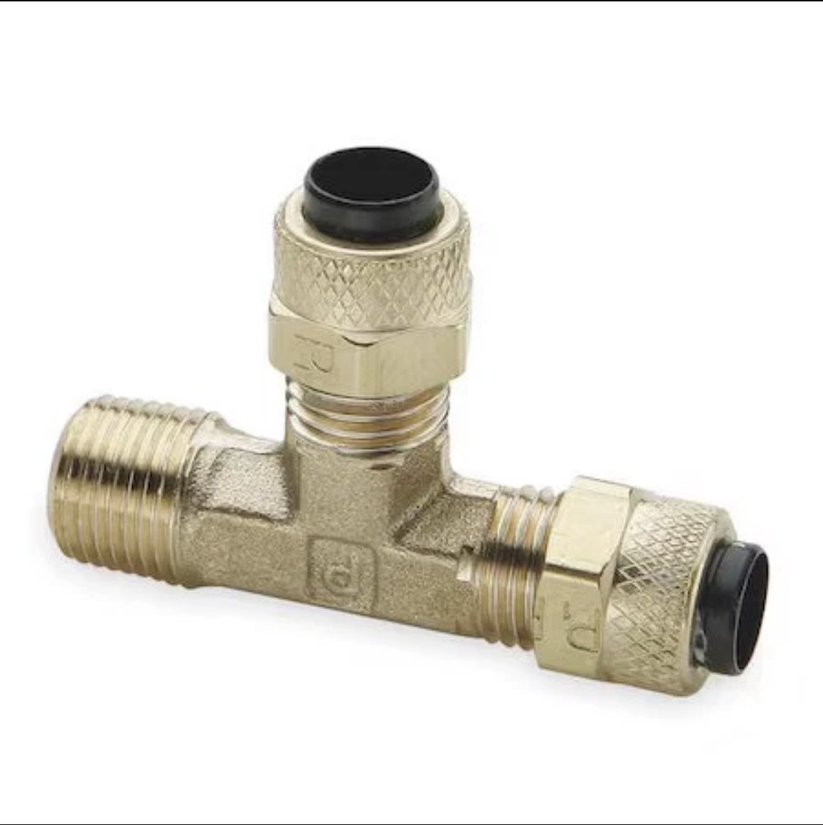 Parker 171P-6-4 3/8″ Compression X 1/4″ Mnpt Brass Run Tee 10Pk