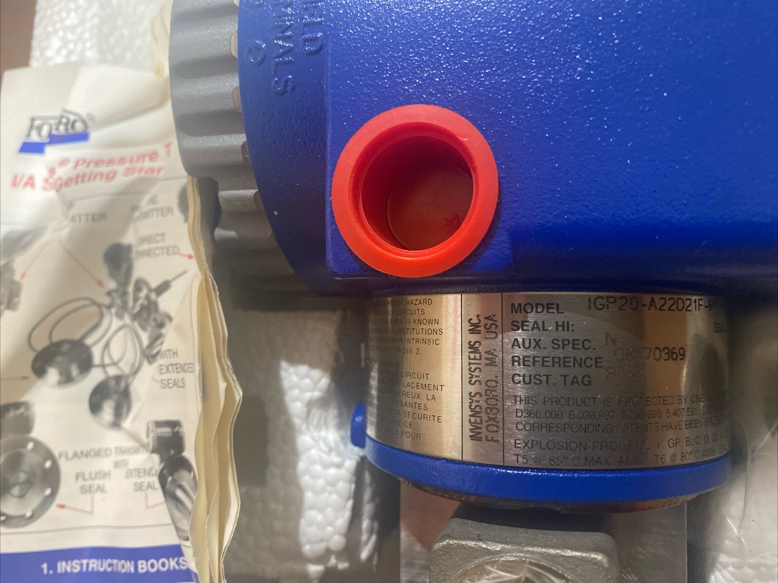 Foxboro IGP20-A22D221F-M1 Pressure Transmitter IGP20D221FM1