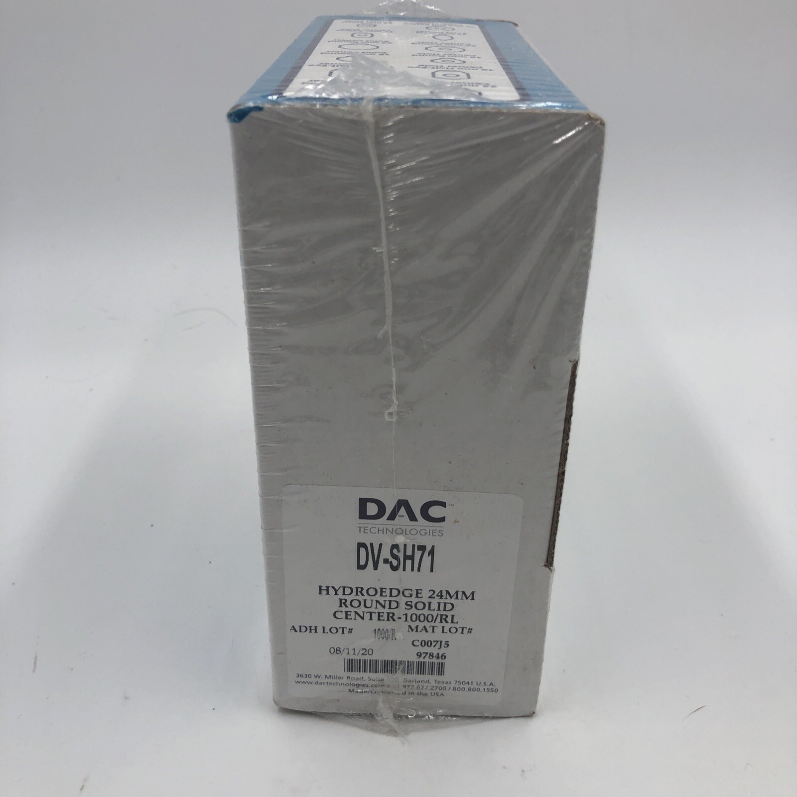 HYDROEDGE DV-SH71 24 MM ROUND SOLID CENTER – 1000/ROLL