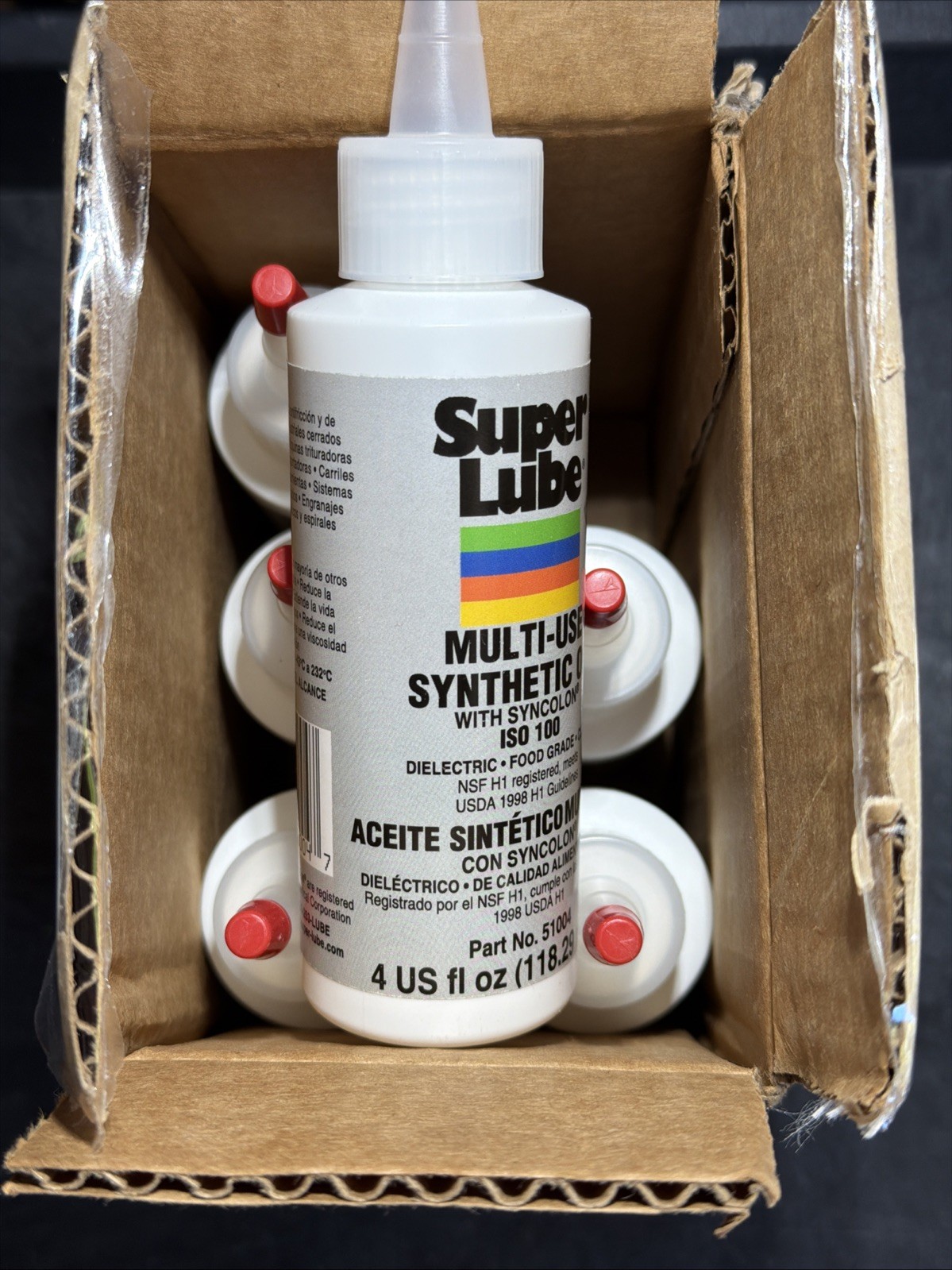 Super Lube Bottle Oil with PTFE (High Viscosity) 4 Oz. – Lot of 6
