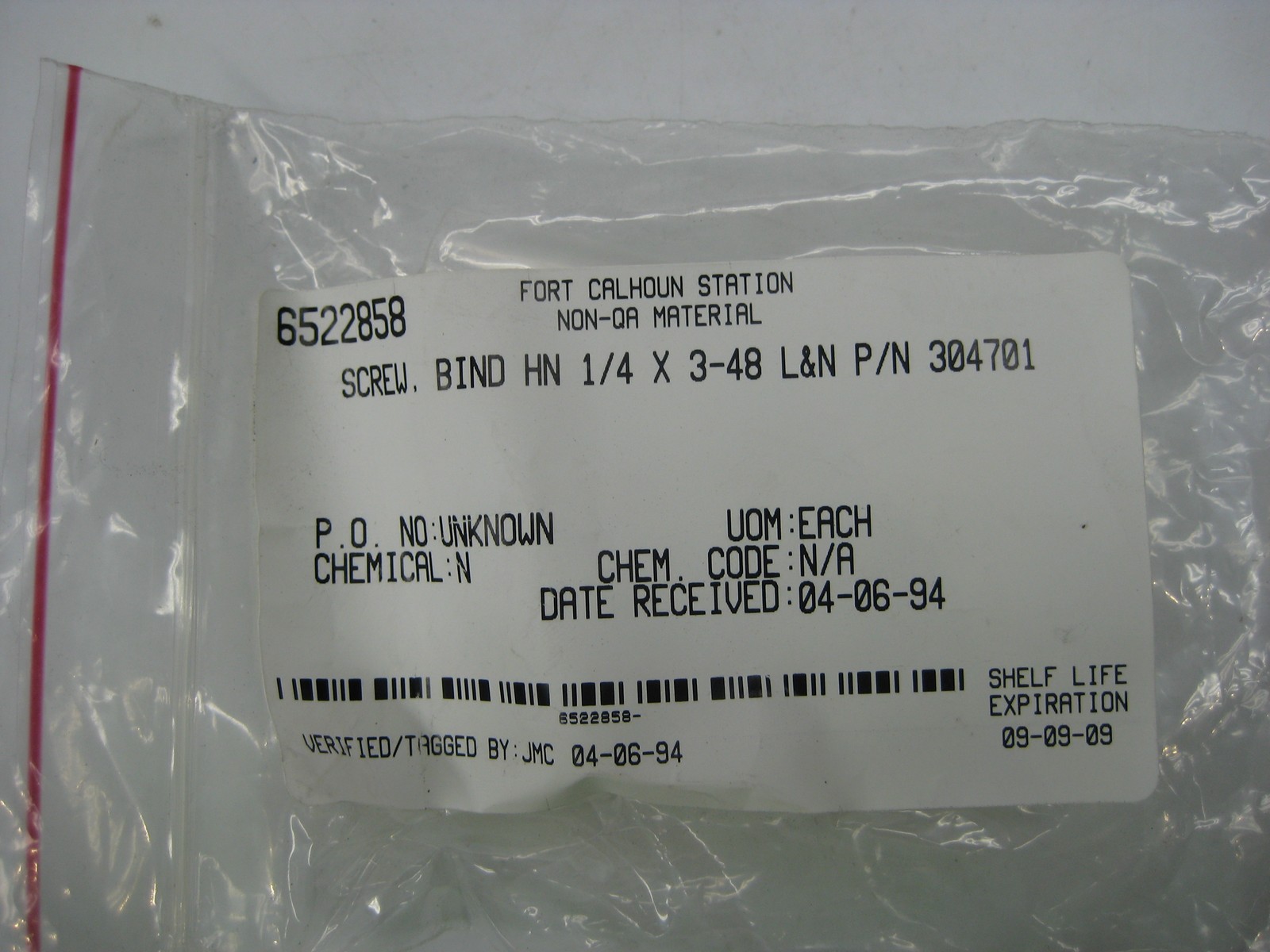 L&N 304701 SCREW LOT OF 3 NSNP