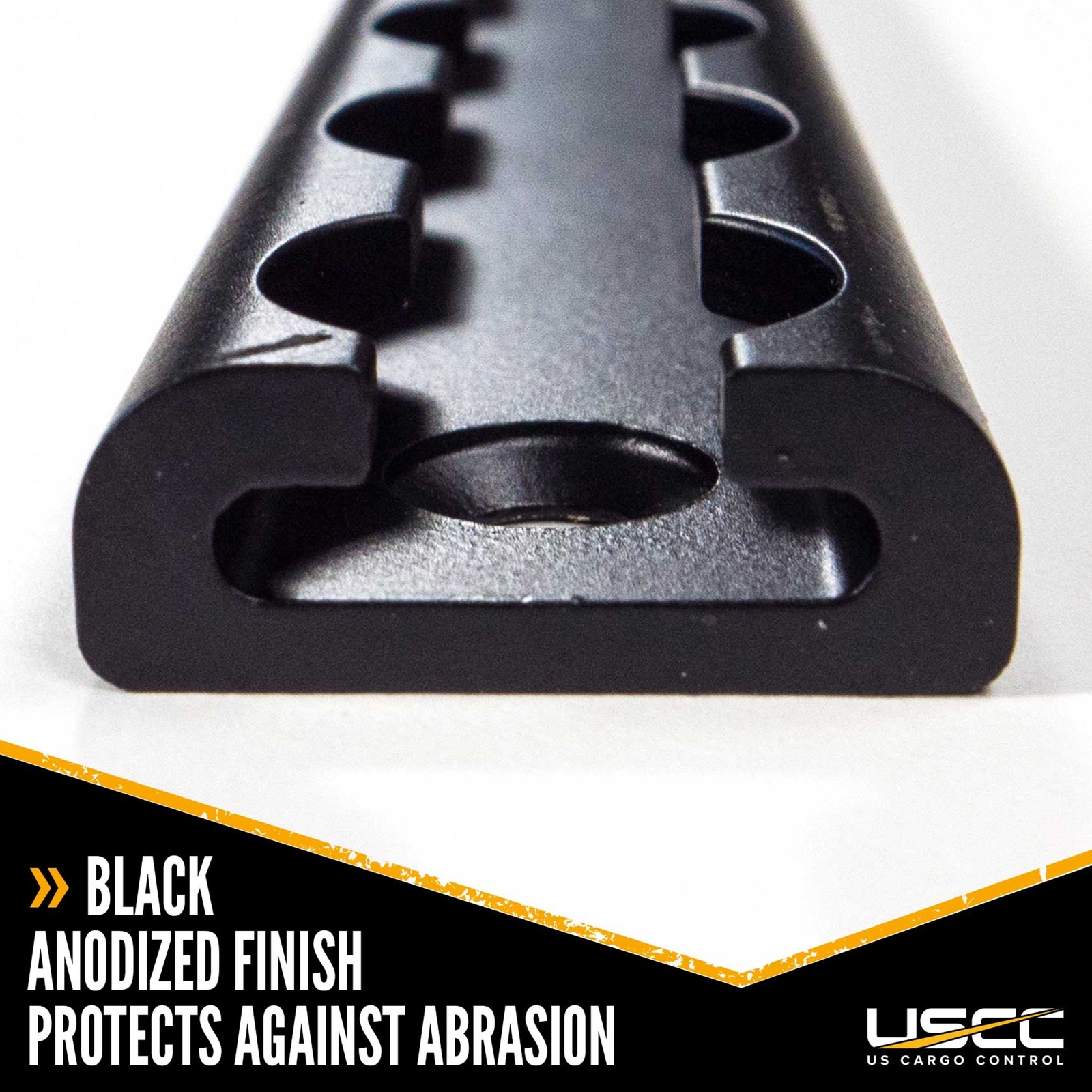 USCC 24″ Black L Track – Secure Motorcycles, ATVs, Utility Tractors – 4PK