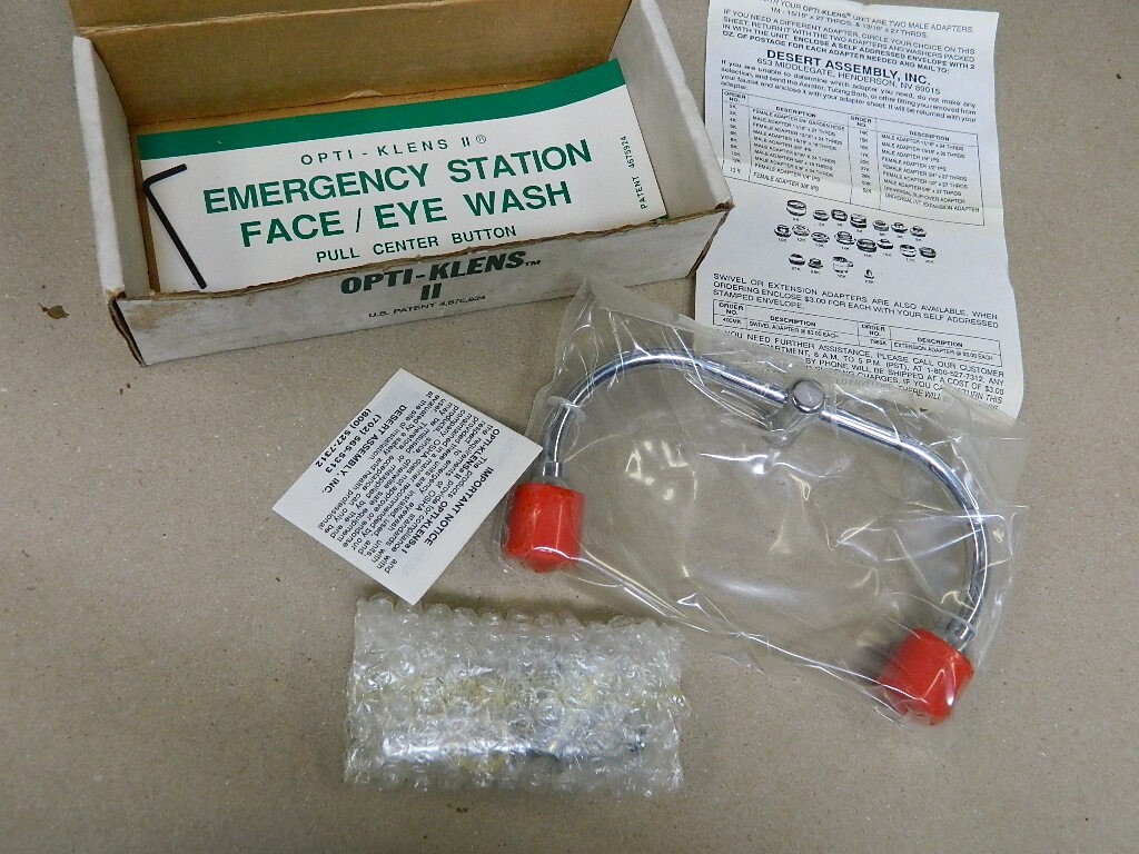 Opti Klens II Emergency Eye Wash Station NEW
