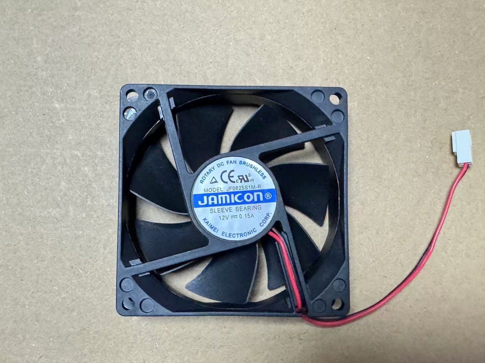 JAMICON JF0825S1M-R DC12V 0.15A 8cm 8025 silent case fan 2pin