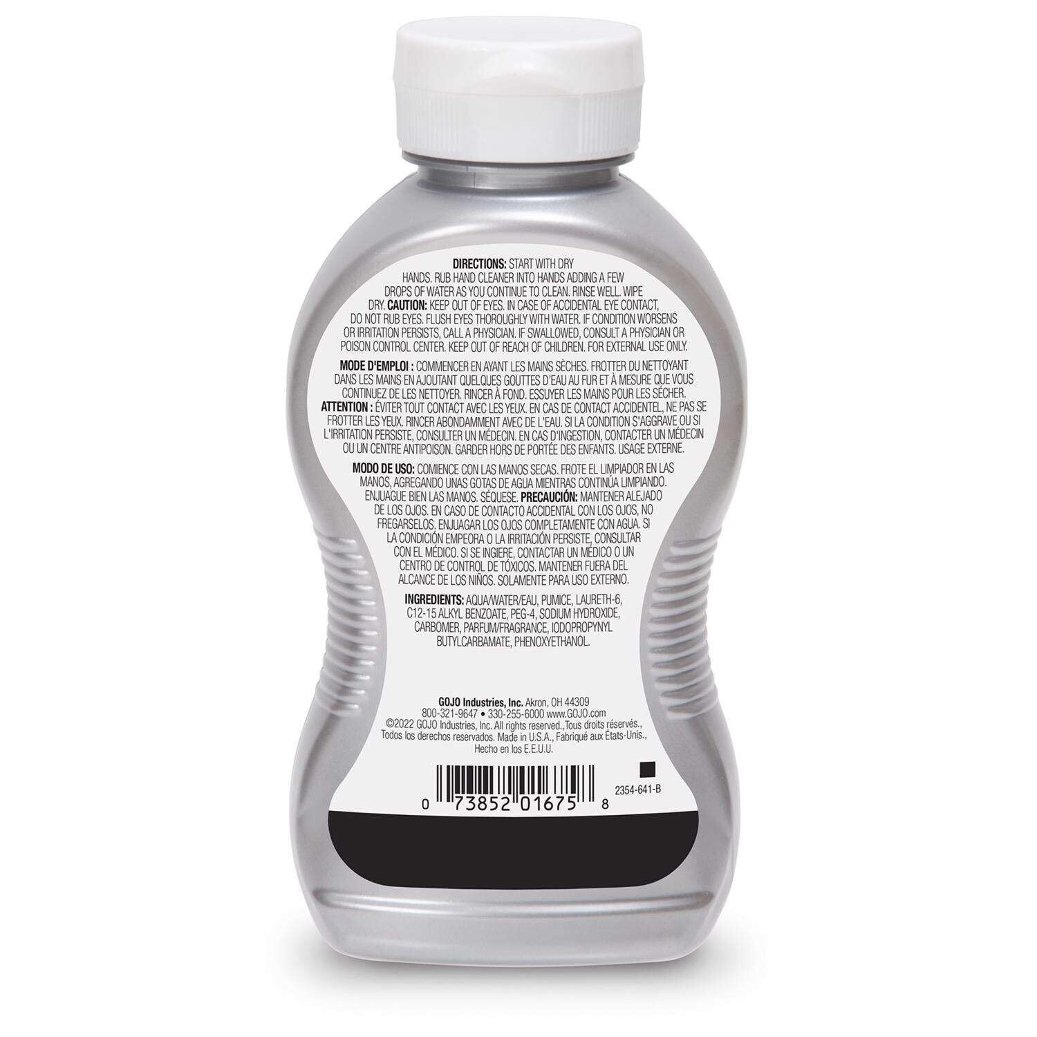 Gojo 2354-08 Cherry Gel Pumice Hand Cleaner 10 Oz Bottle