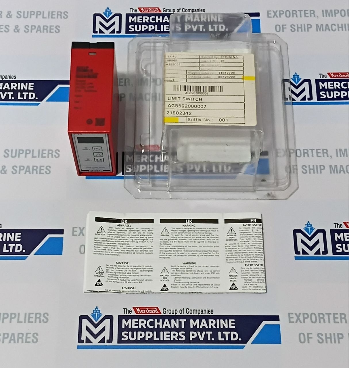 PR Electronics 2231 Trip Amplifier 2231P 24-230VAC 24-250VDC 2W 50/60HZ