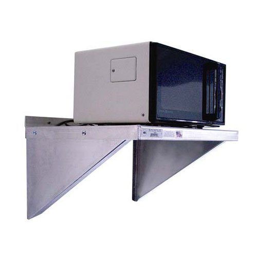 Newage Industrial 95883 Solid Aluminum Wall Shelf, 24″ Diameter x 24″ Length,