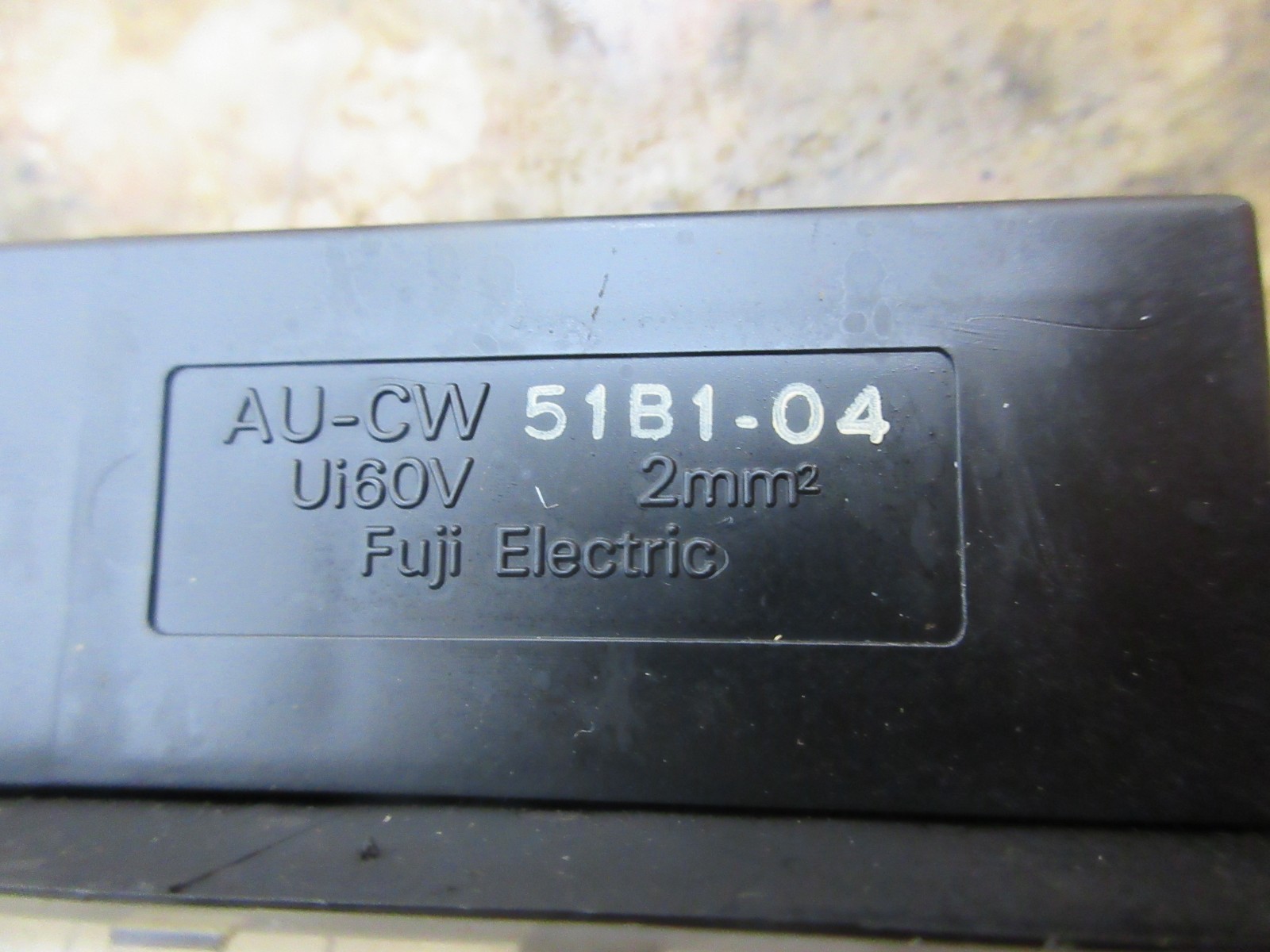 MIYANO LZ-02 CNC LATHE FUJI ELECTRIC TERMINAL BLOCK AU-CW51B1-04 LOT OF 2 PIECE