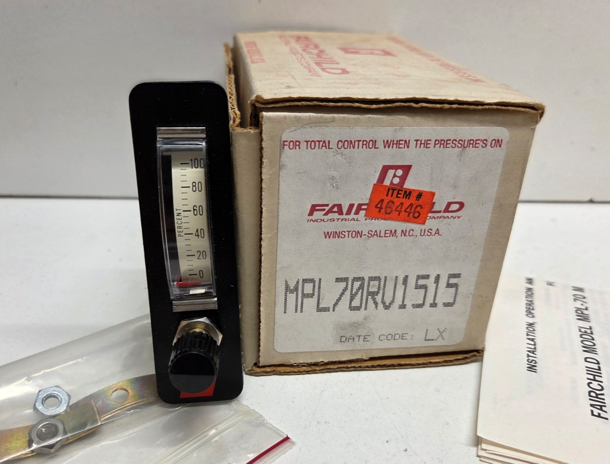 NEW IN BOX! FAIRCHILD PANEL LOADING STATION MPL70RV1515