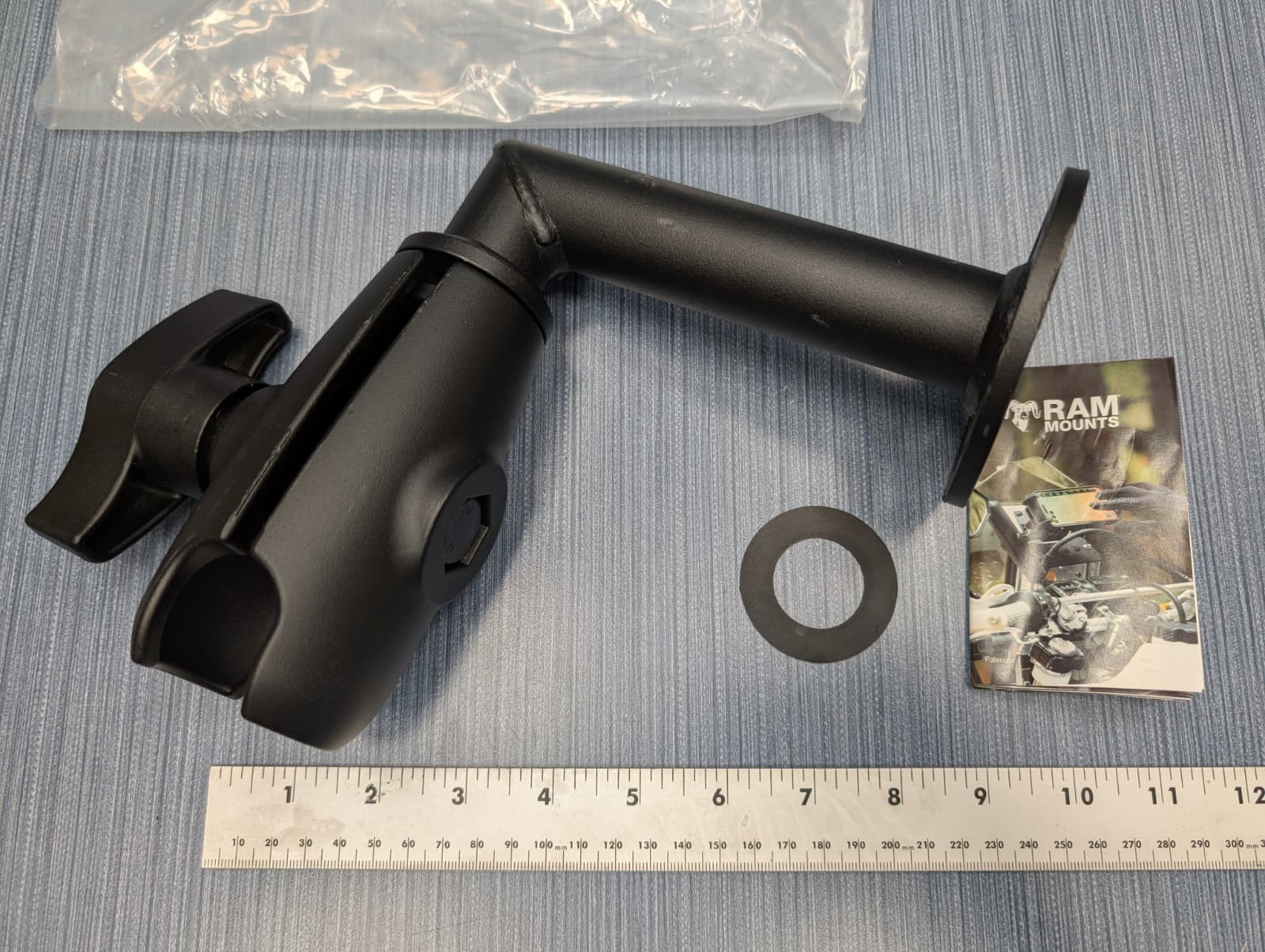 Ram Mount 90 Degree Pipe Mount D Size Arm Heavy Duty