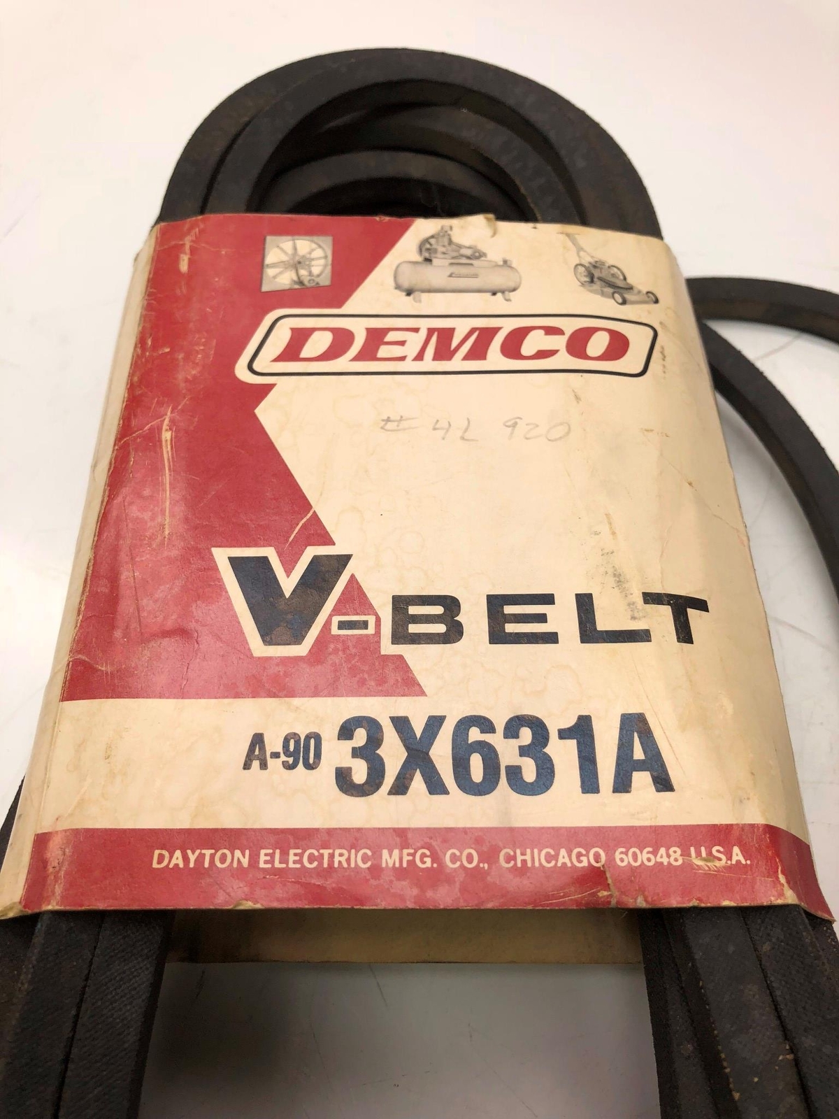 Demco V-Belt A-90 3X631A