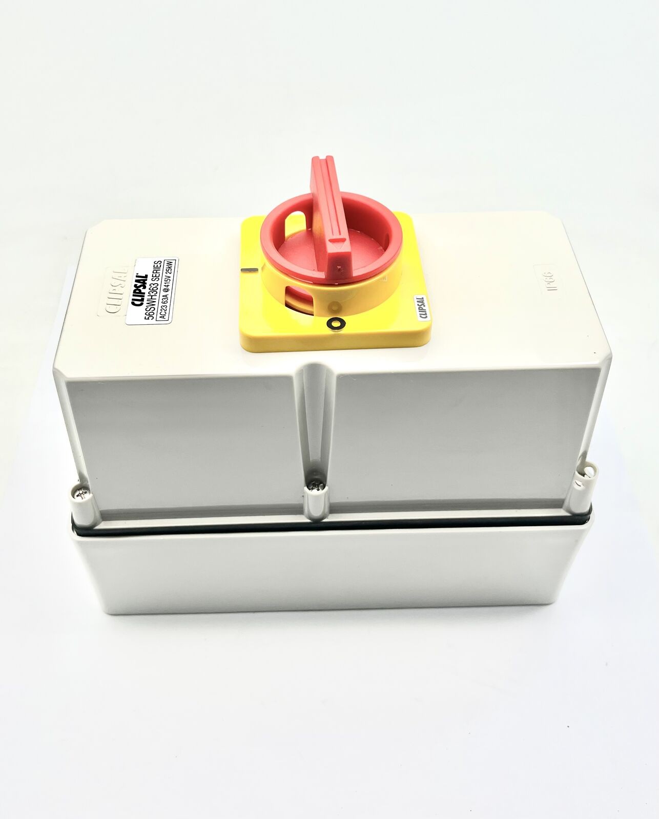 Clipsal 56SWH363 Enclosed Load Break Switch 63A 415V IP56 Grey