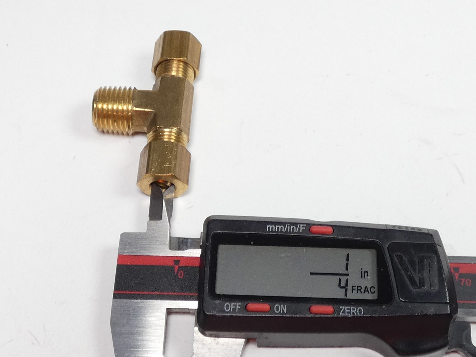 *Lot of 10* Parker 172C-4 Brass Compression Male Union Tee Fitting 1/4″ Tube …