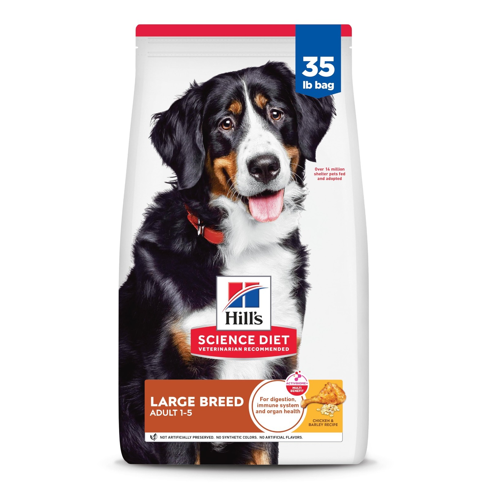 Hill’s Science Diet Large Breed Adult Dry Dog Food 1-5, Chicken & Barley, 35lb