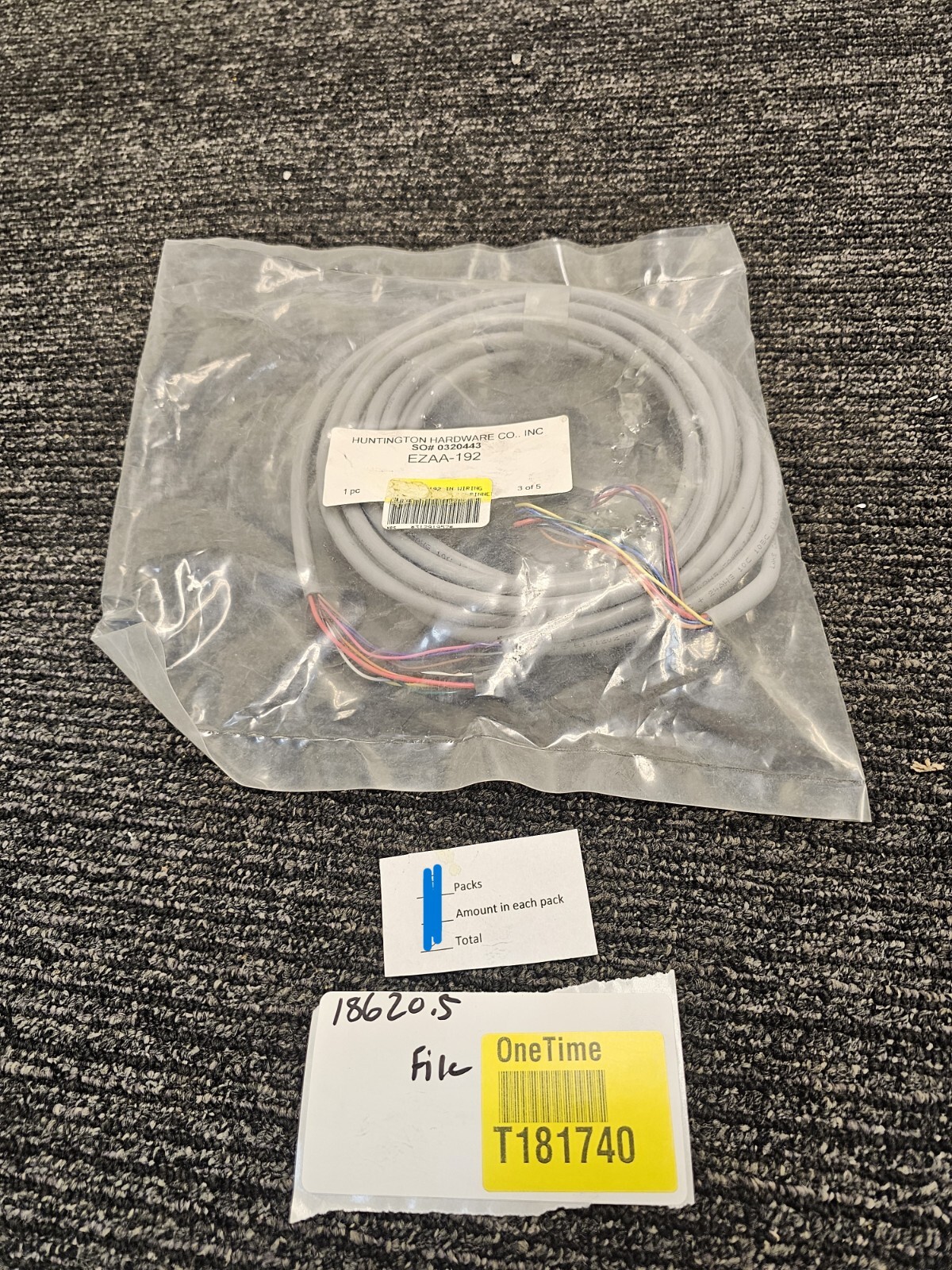 (QTY 2) Huntington Hardware 0320443 EZAA-192-1 QC-C1500 Wire Harness