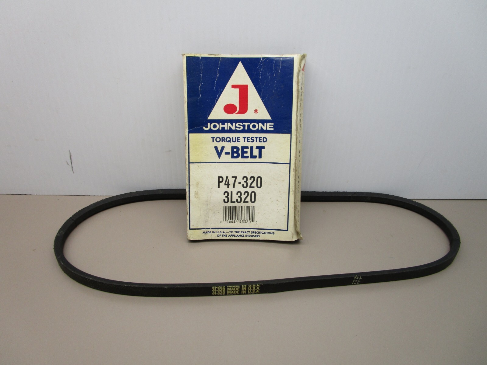 Johnstone P47-320 Torque Tested V-Belt 3L320 USA MADE