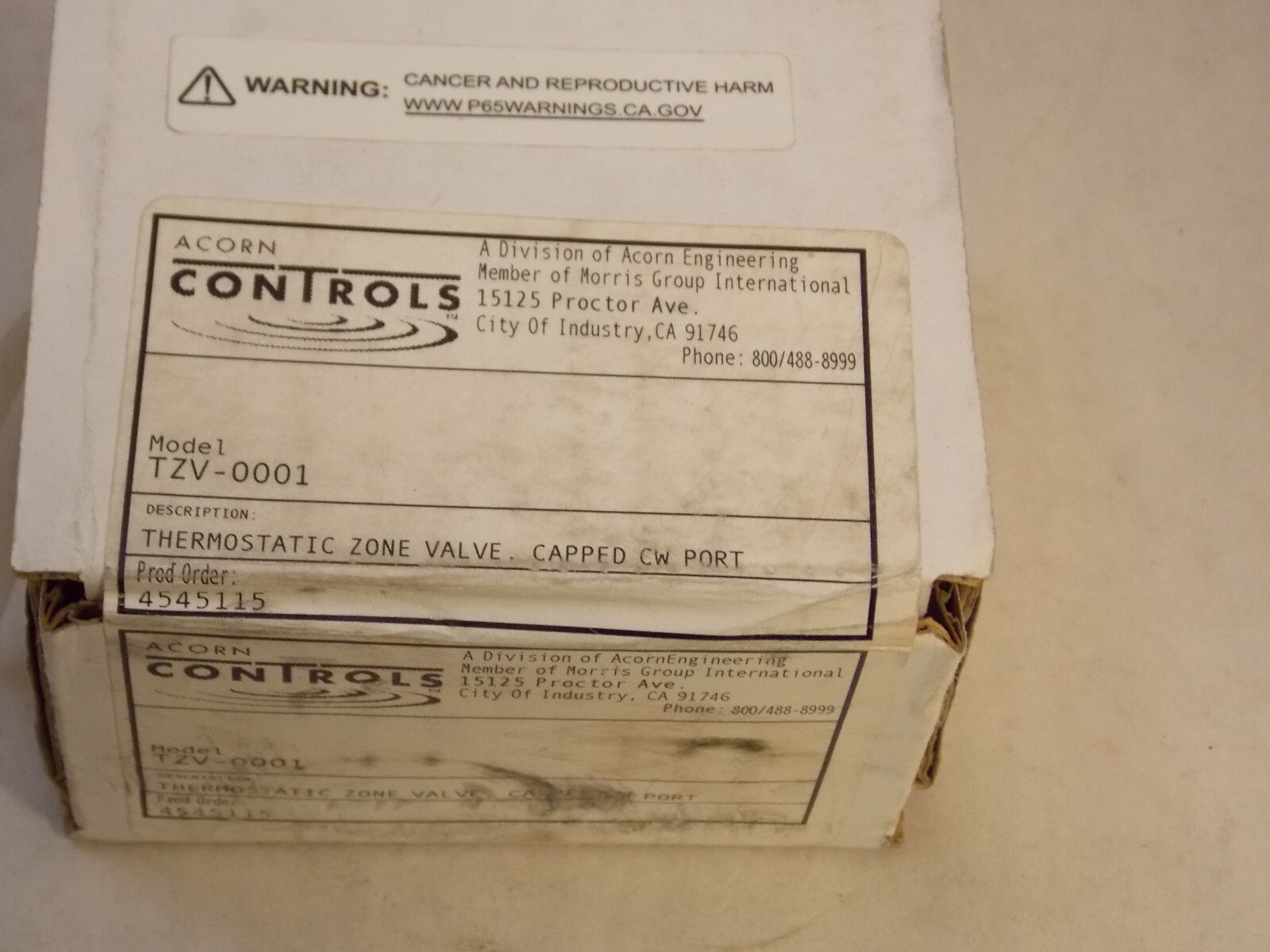 Acorn TZV-1 TempFlow 1/2 in. NPT Brass Thermostatic Zone Valve