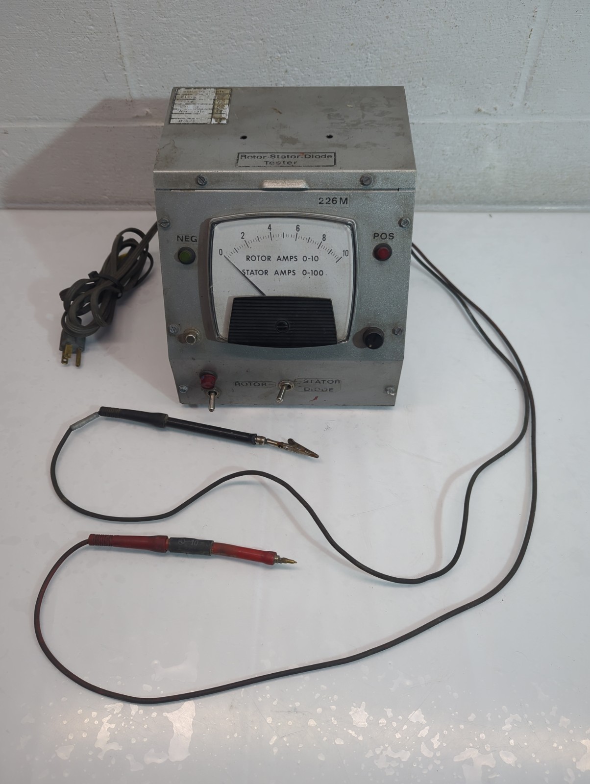 ROTOR STATOR DIODE TESTER VINTAGE AUTOMOTIVE TOOL NEW ENGINEERING 226M AS IS
