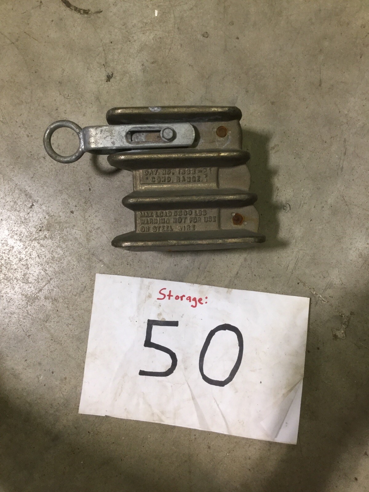 5500 # 1838-21 Conduit Brass Block? Not For Steel Wire