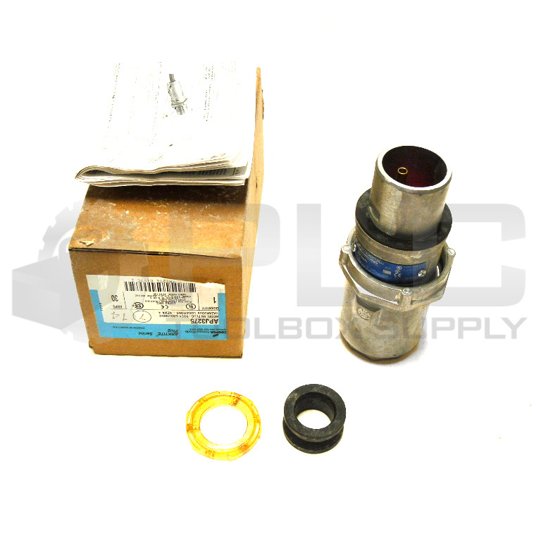 NEW CROUSE-HINDS APJ3275 MODEL M4 PLUG 30A PLUG 2W 2P 600VAC