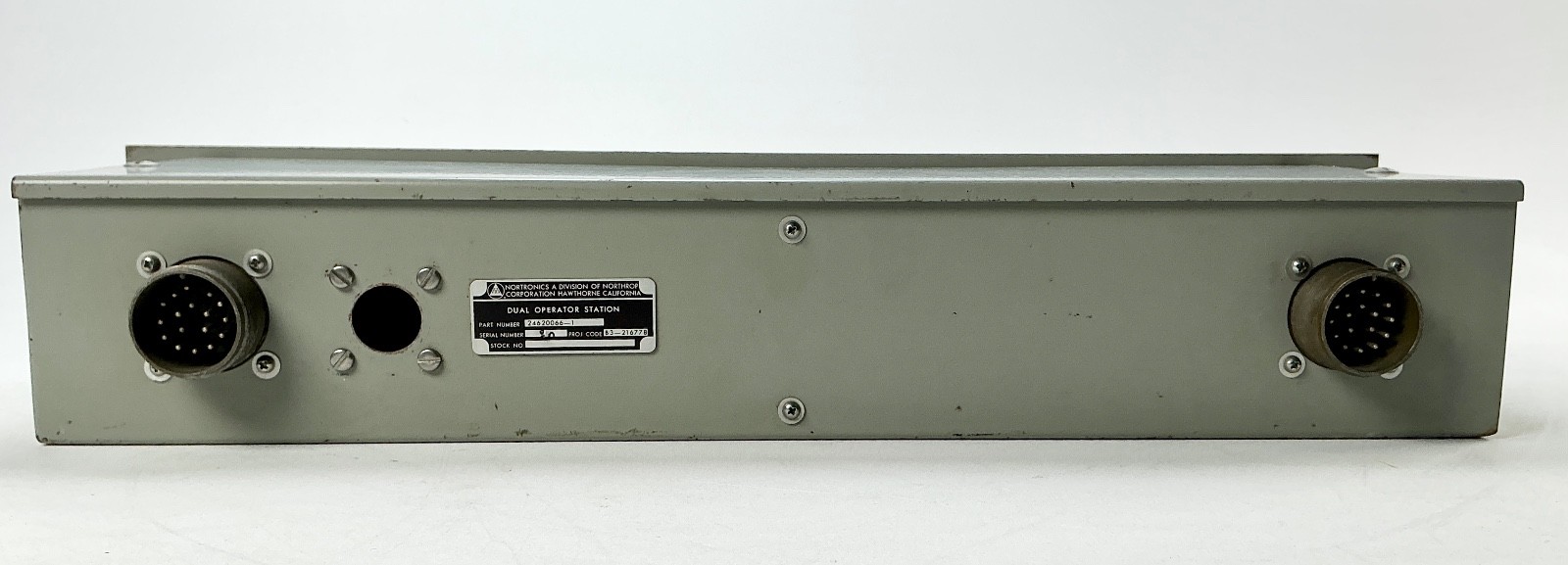 Vintage Nortronics Dual Operator Station Headset Intercom 24620066-1 Northrop