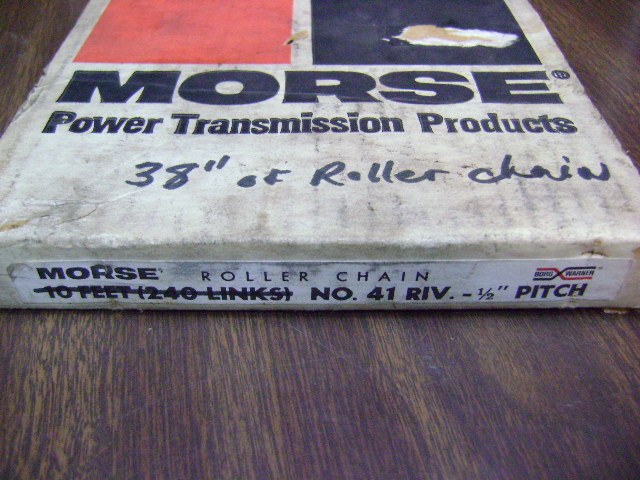 MORSE & LYNX ROLLER CHAIN SEE PHOTOS 38″ 41 RIV1/2″ , 80″ 35-1