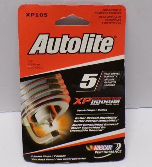 Autolite Spark Plugs XP105DP2 VJ1 02042012 Pack of 2