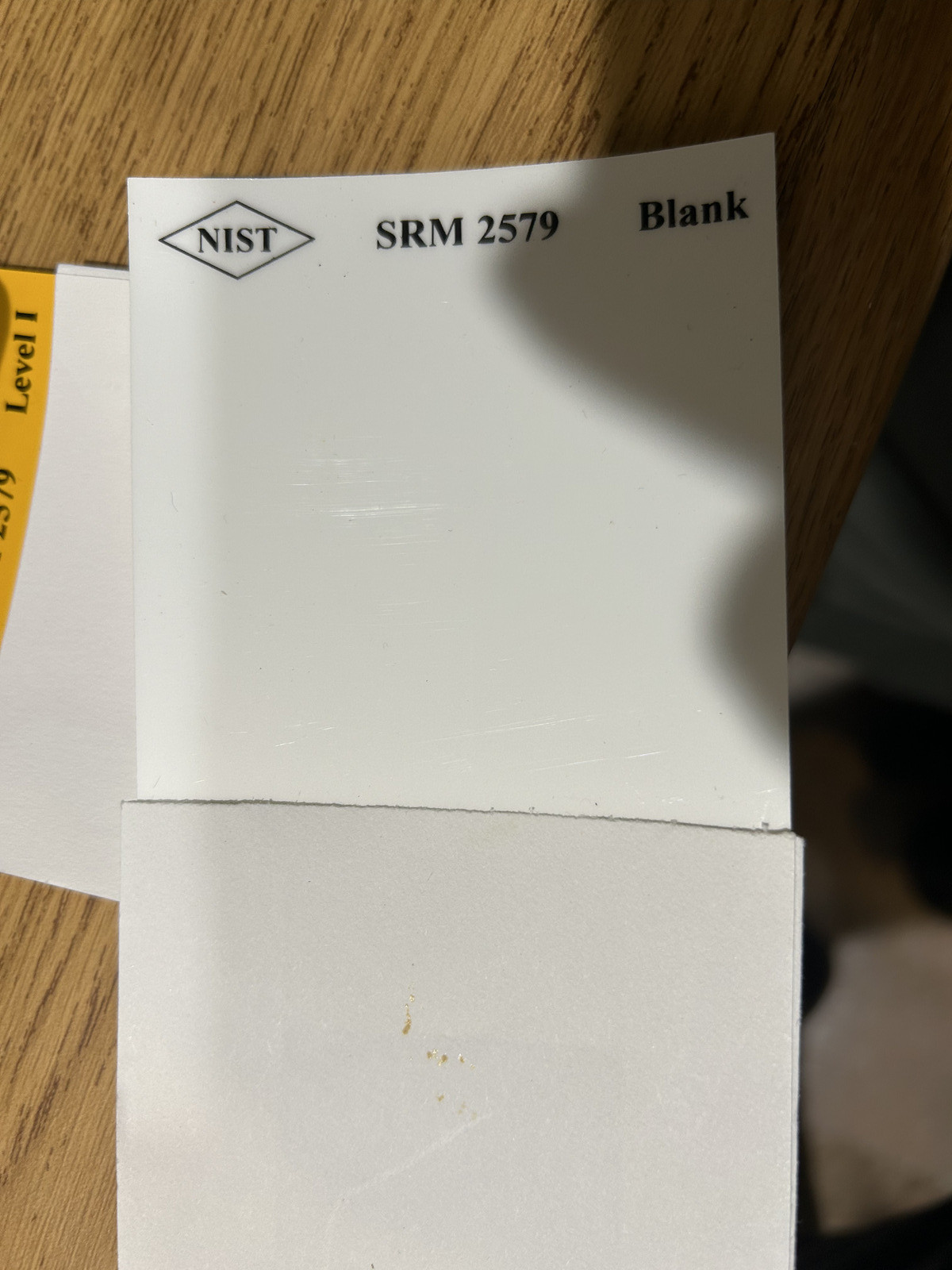 NIST SRM 2579 LEAD BASED PAINT FILM LEVEL I to IV and BLANK for PXRF