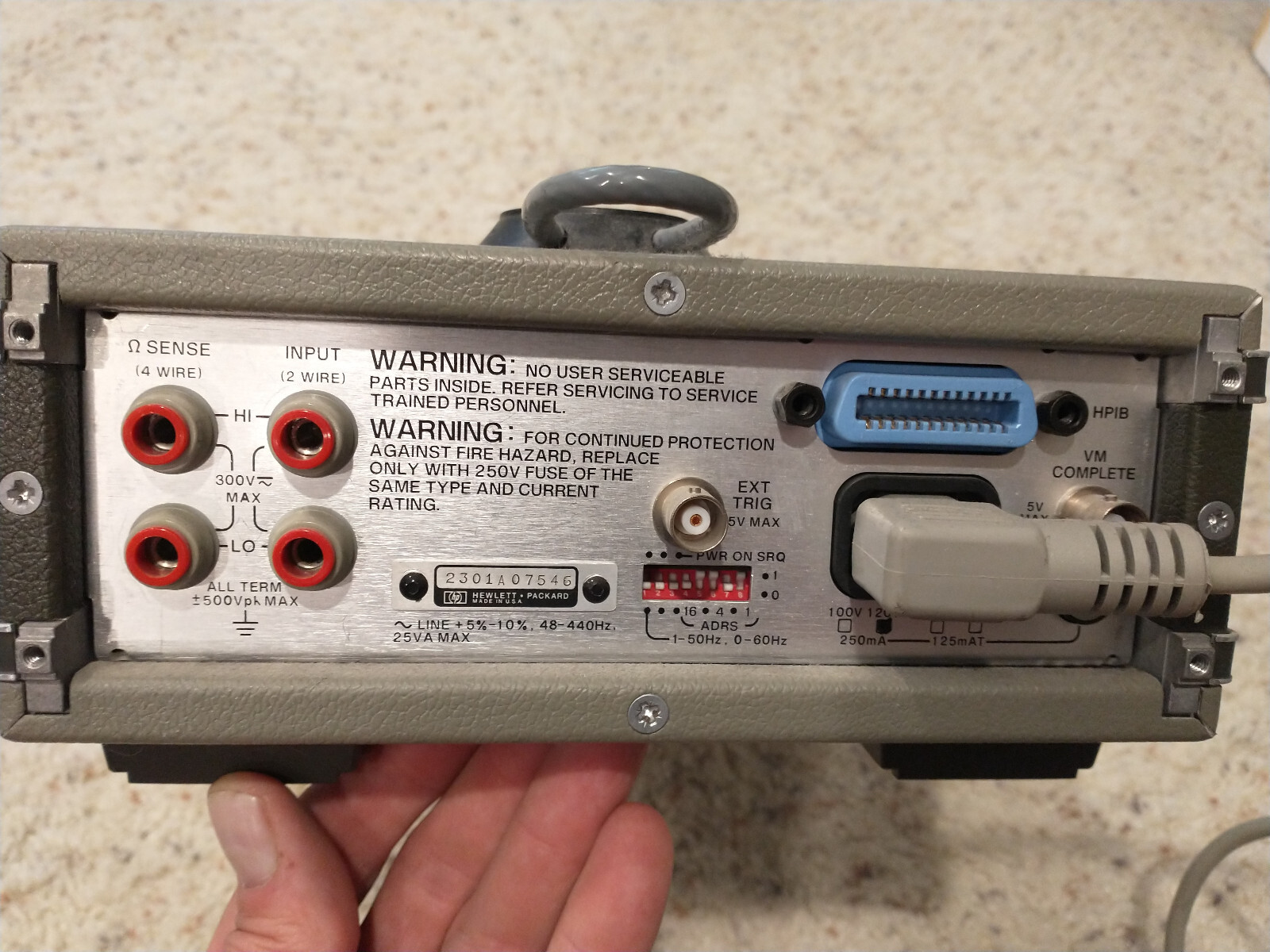 HP Hewlett Packard 3478A multimeter