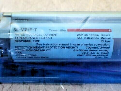 KEYENCE SL-V71F LIGHT CURTAIN TRANSMITTER & RECEIVER PAIR 24VDC