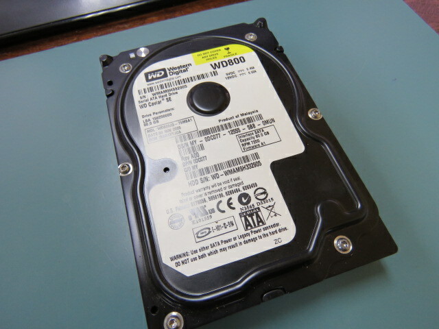 WESTERN DIGITAL WD800JD Qty of 1 per Lot HDD 80GB; WD800JD-75MSA1; DCM: DSBAYTJ