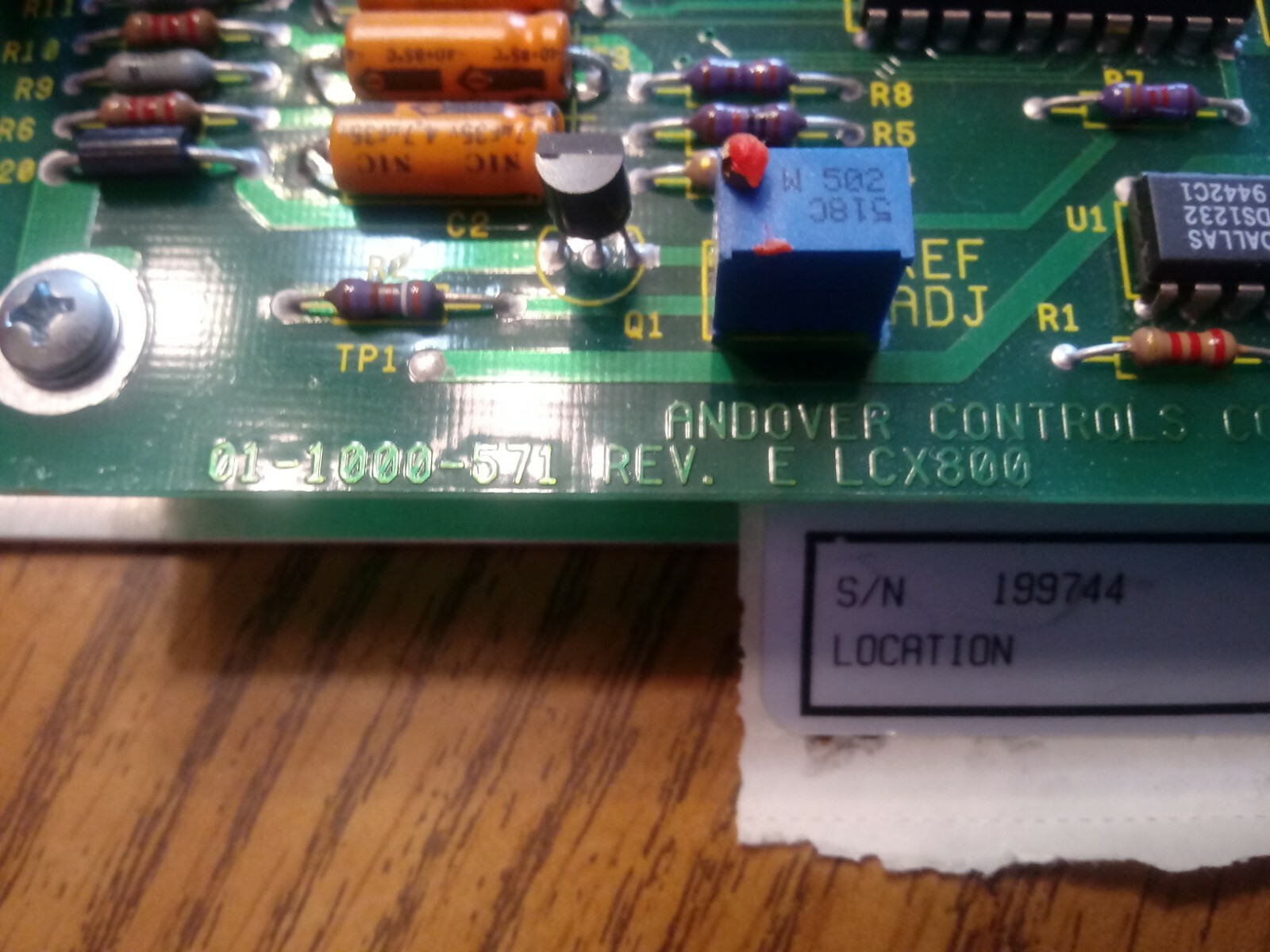 New Andover Infinity LCX800i LCX8001 LCX800 01-1000-571 RevE Controller