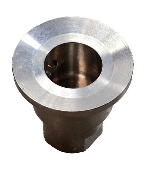 Scholle Diaphragm Valve Adapter Seal, Stainless Steel 12mm FNPT 20mm Bore 41mm L