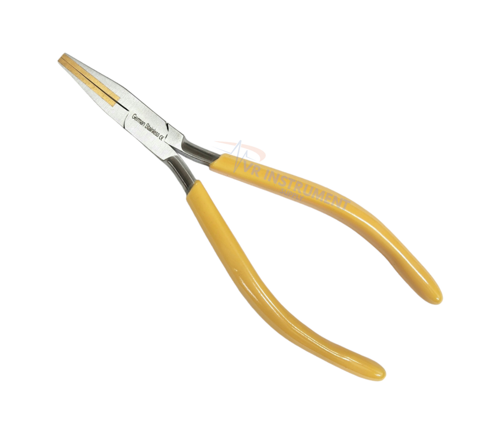 Brass Jaw Pliers Flat Nose Brass Lined Jaws Forming Holding Bending 6.25 Inch
