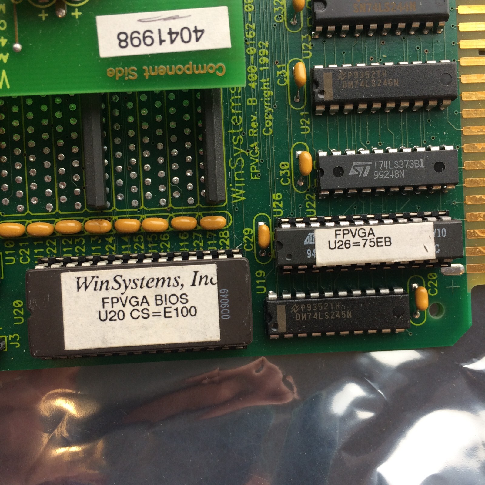 Winsystems For SHARP LM64P722 / LM64P80 Board Panels REV C 400-0163-000 FPVGA