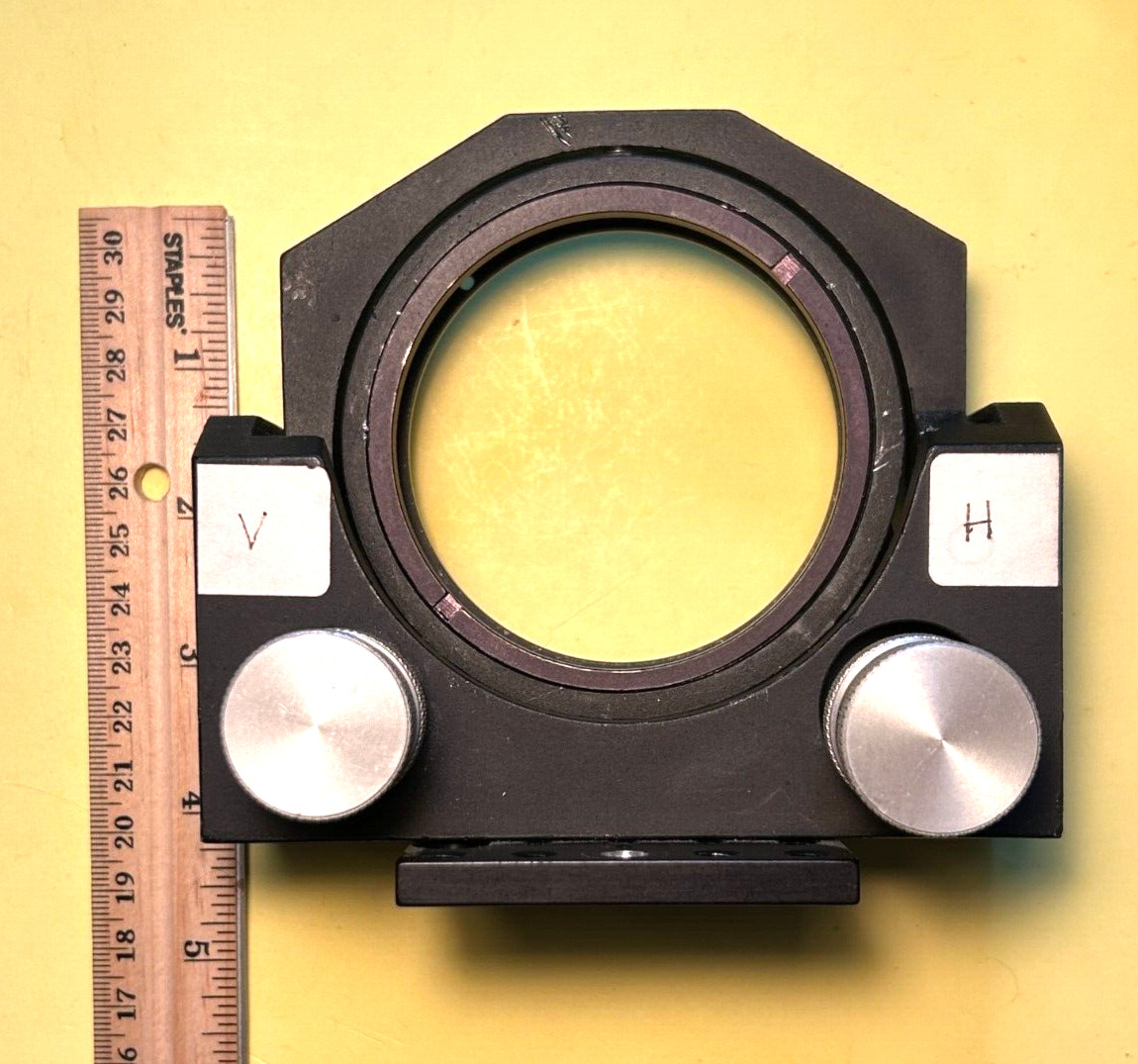 Aerotech 3″ gimbal mirror mount model AOM 110-3 on Baseplate