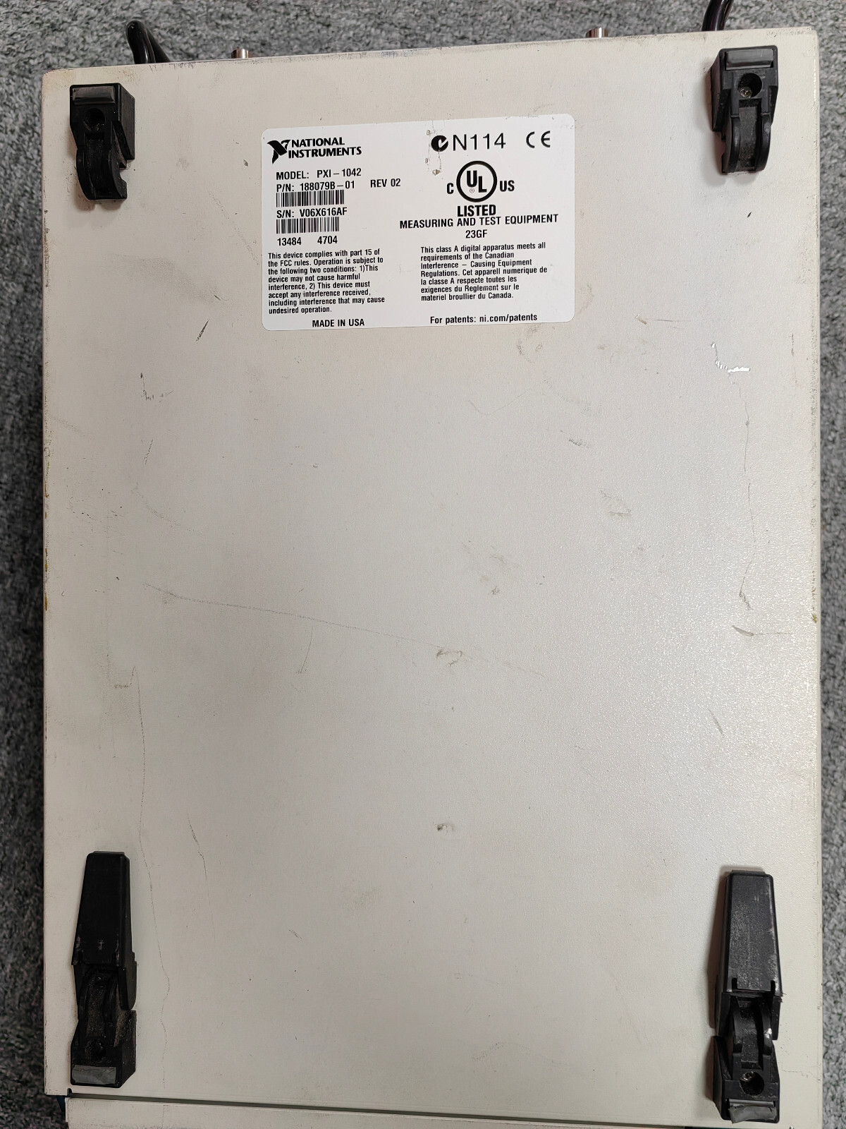 National Instruments NI PXI-1042 PXI Chassis 8-Slot, Fedex/UPS shipping