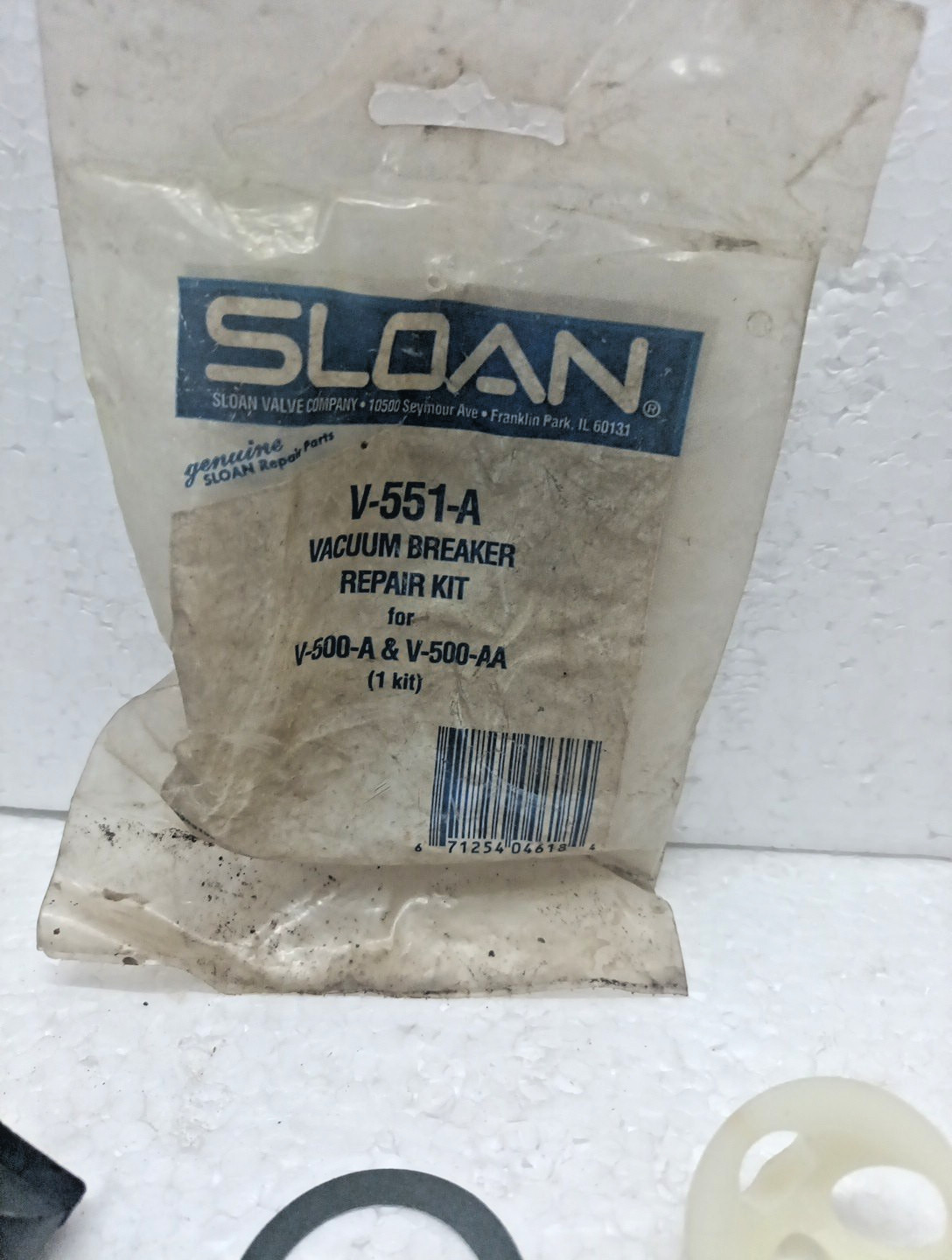 Sloan V-551-A Vacuum Breaker Repair Kit For V-500-A & V-500-AA Genuine Part