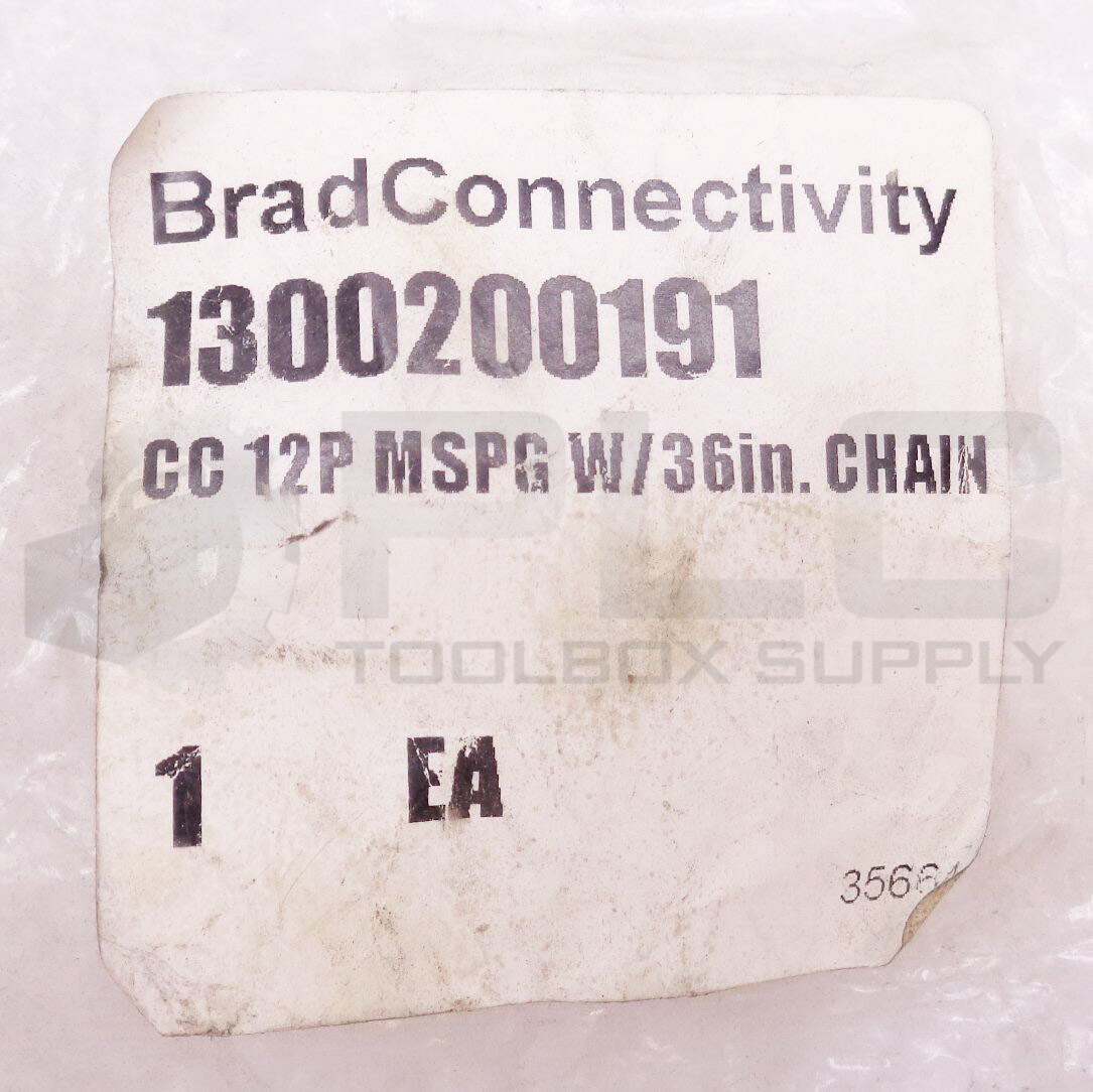 NEW BRAD CONNECTIVITY WOODHEAD 35664 CC 12P MSPG W/36IN. CHAIN 1300200191