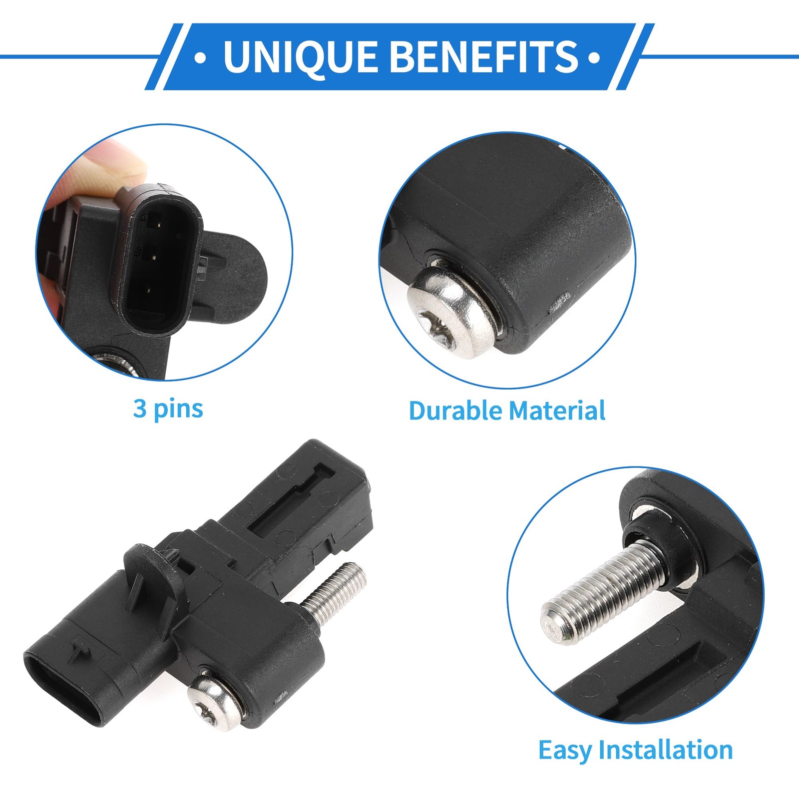 VekAuto 1 Pc Crankshaft Position Sensor for Mini 5.51″x3.94″x0.98″, Black