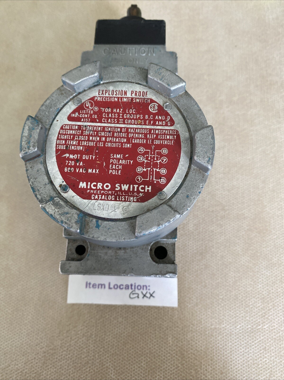 MICRO SWITCH LSXD4L 600VAC UNMP