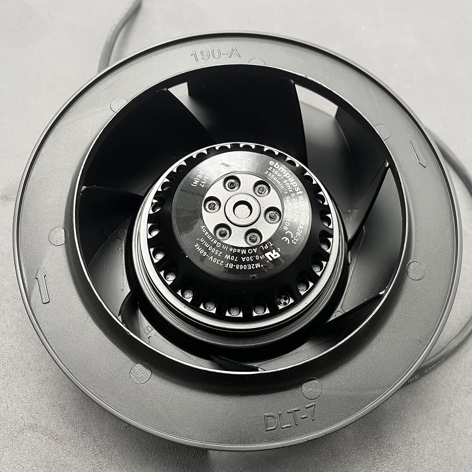New Centrifugal Fan for R2E190-RA26-33