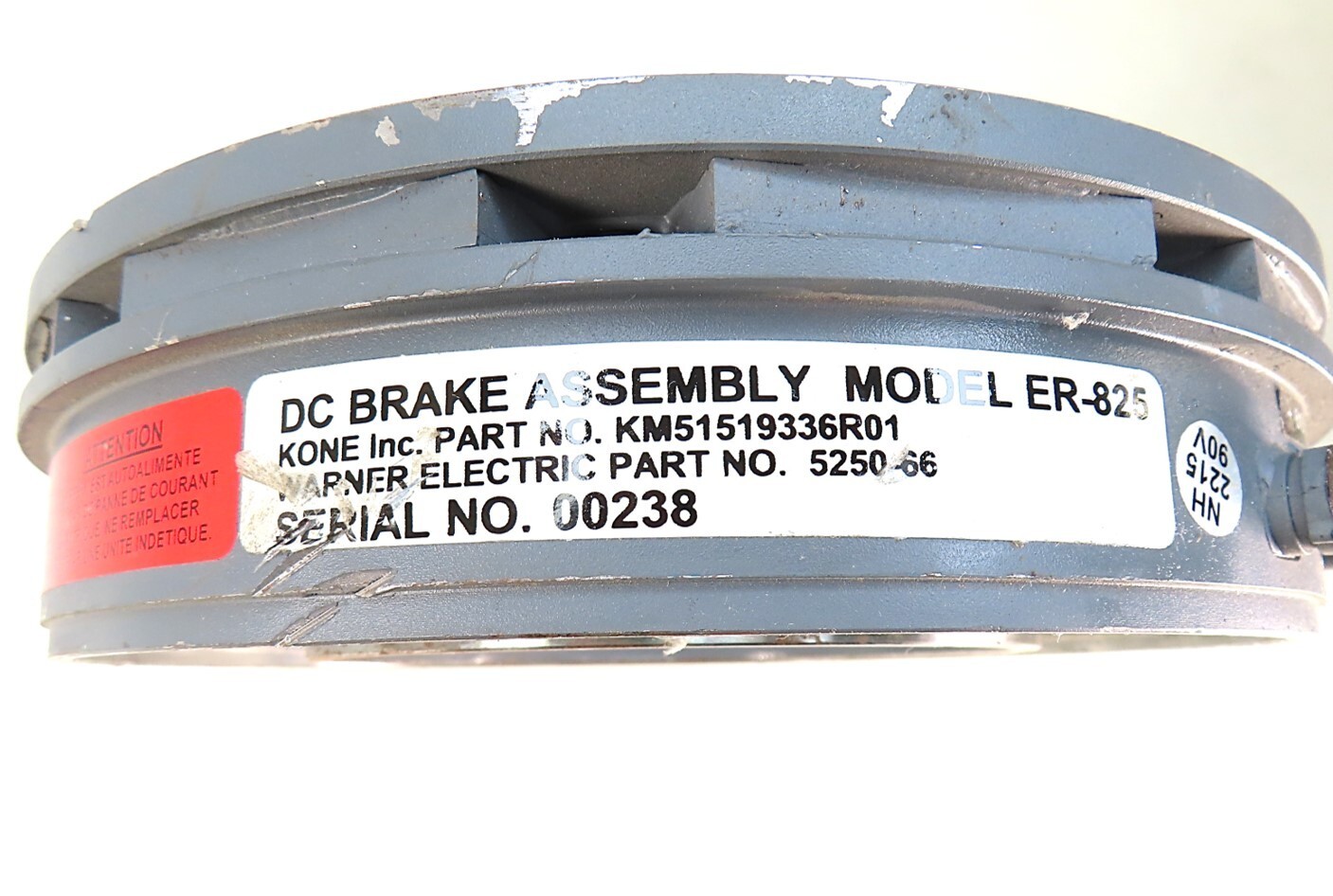Warner Electric 5250-66 ER-825 ER-1225 Kone KM51519336R01 HR DC Brake 90VDC NEW