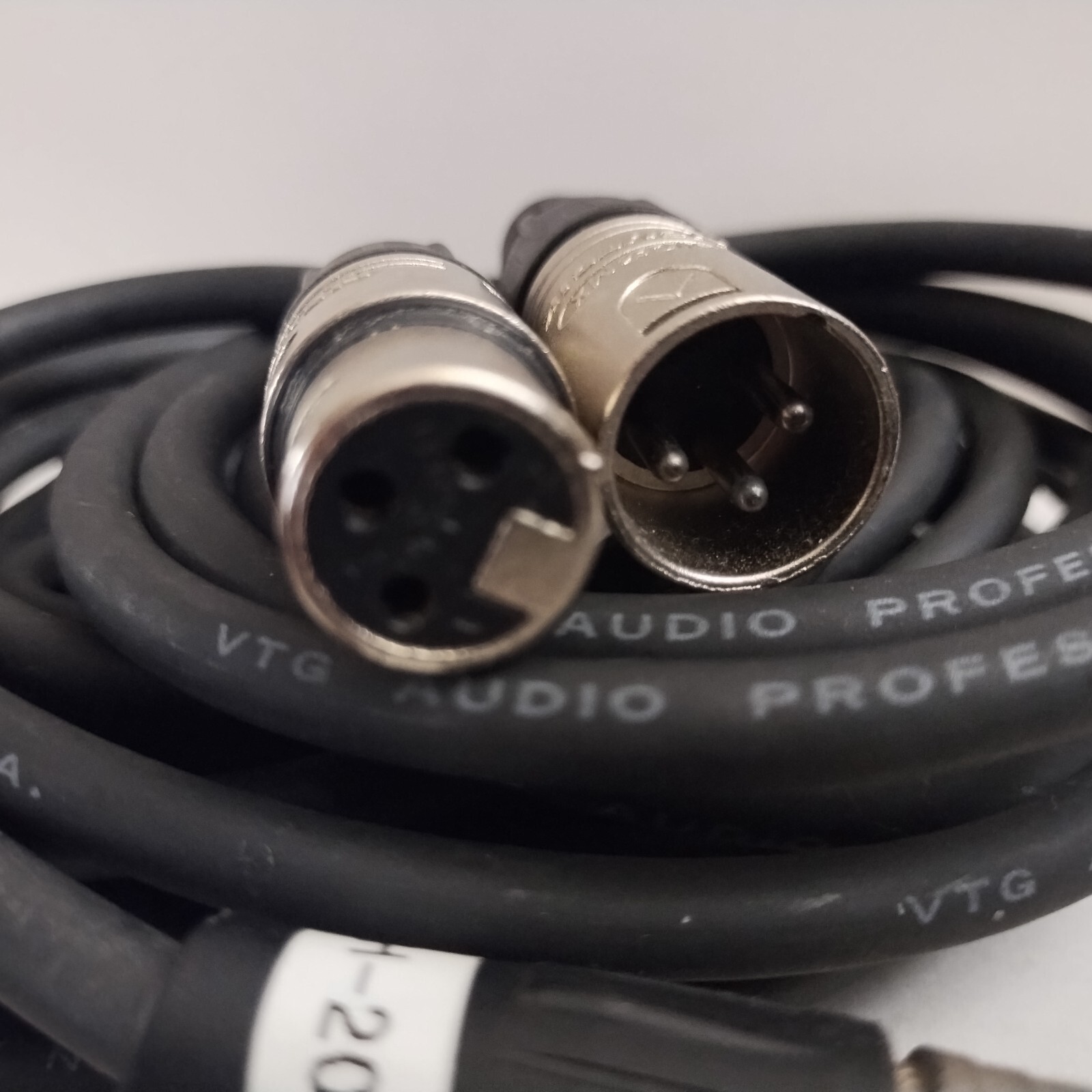 Set of 3 NEUTRIK 3 Pin Male 3 Pin Female 3 MX Cable 4ft-5ft-15ft Made in USA
