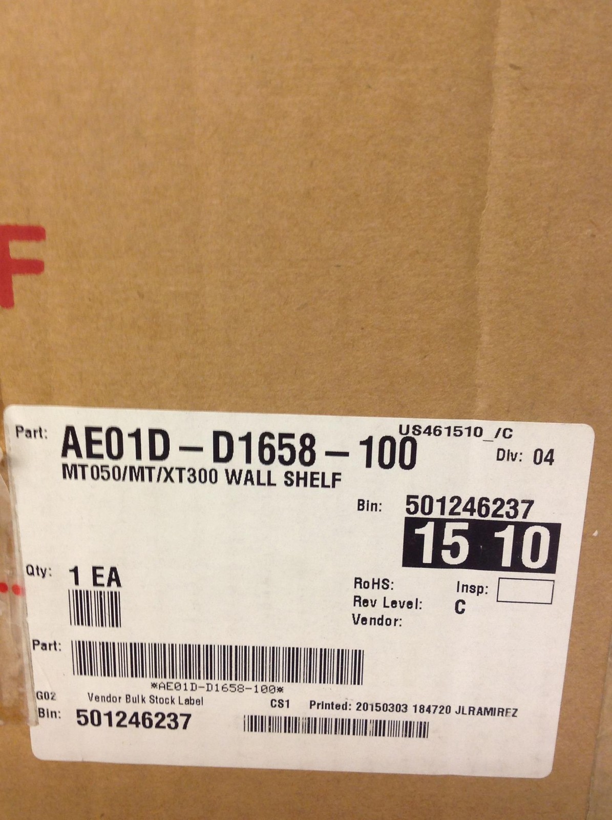 NEW Andrew AE01D-D1658-100 Wall Shelf Drill Template w/ All Accesories FREE SHIP