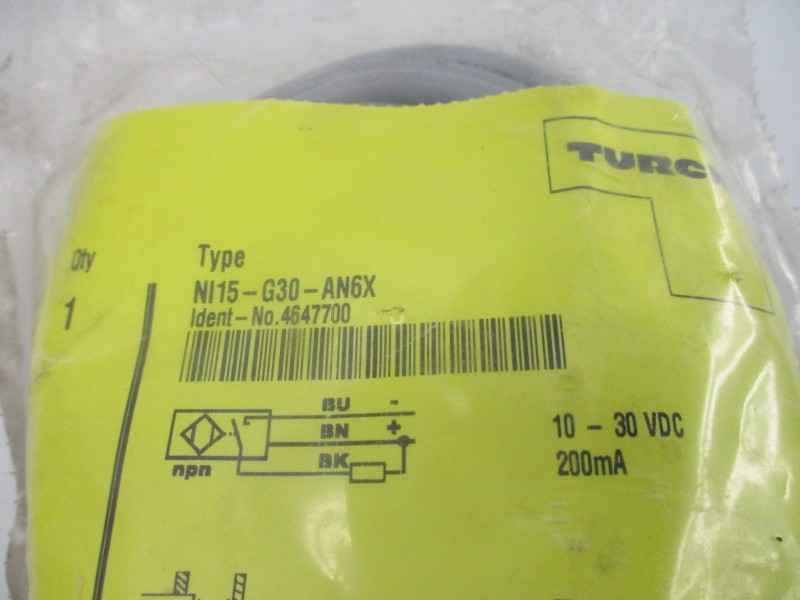 TURCK NI15-G30-AN6X 4647700 10-30VDC NSMP