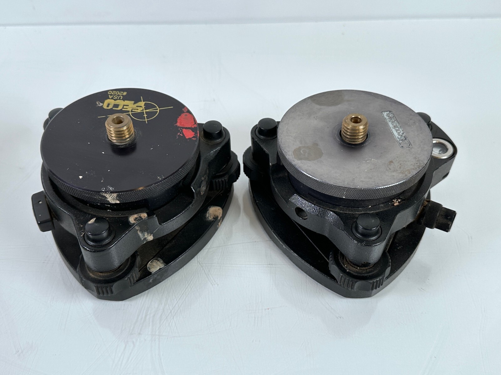Geodimeter Prism Holder Target Pair Wild Tribrach, w/ Case