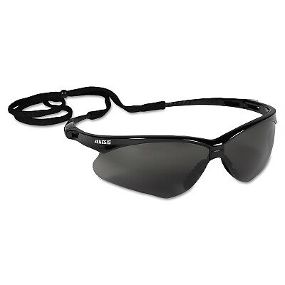 KLEENGUARD 22475 Nemesis Safety Glasses Smoke Lens Black Frame